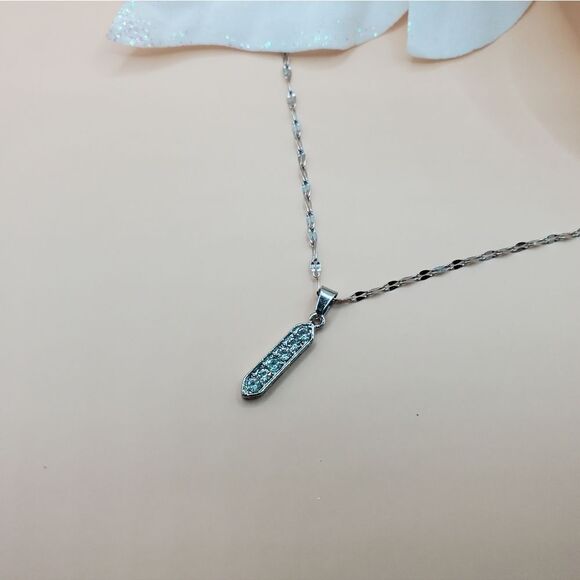 925 Sterling Silver Diamond Pendant Necklace - Women's Jewelry - Picture 9 of 9